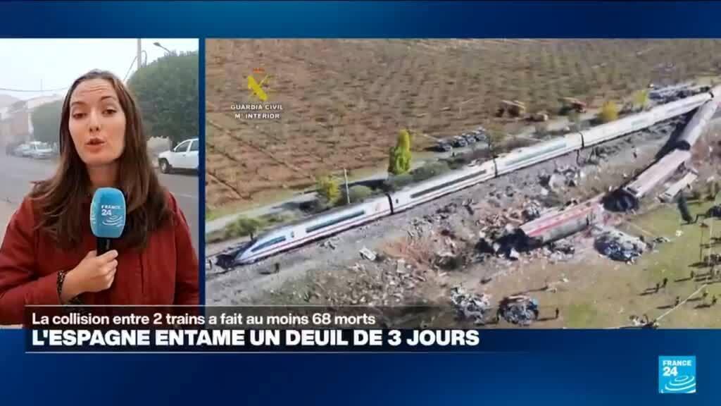 Après la collision de deux trains, l'Espagne entame trois jours de deuil national