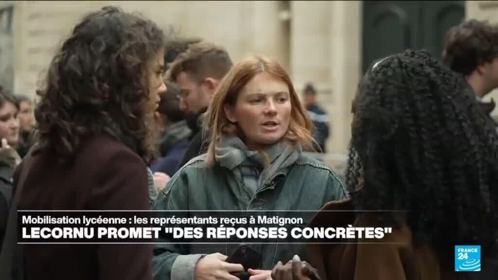 Lecornu promet des "réponses concrètes" aux lycéens reçus à Matignon