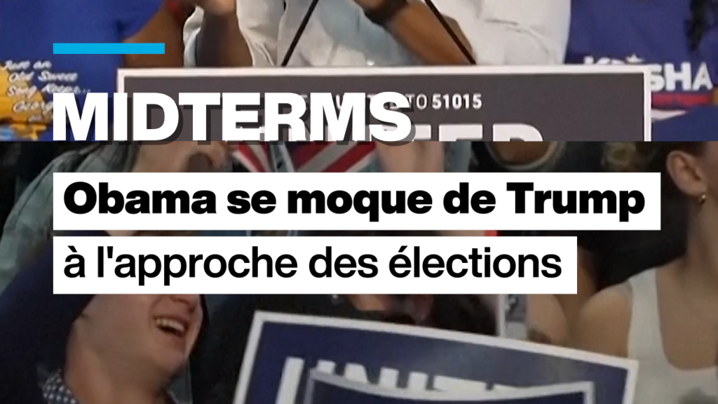 États-Unis : Obama se moque de Trump à l'approche des midterms